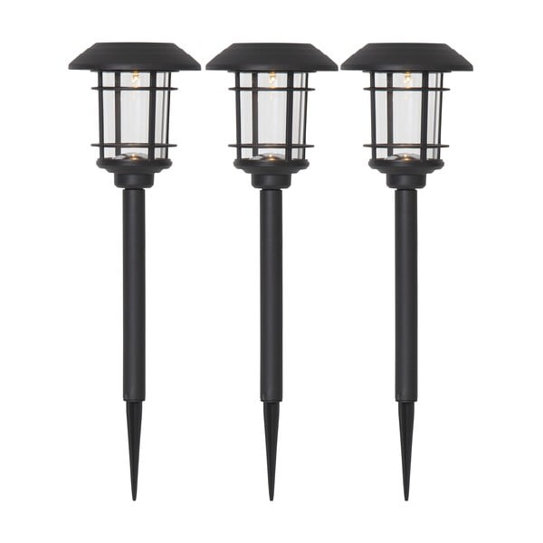 Sada 3 zahradních solárních LED svítidel Star Trading Fride, výška 34 cm