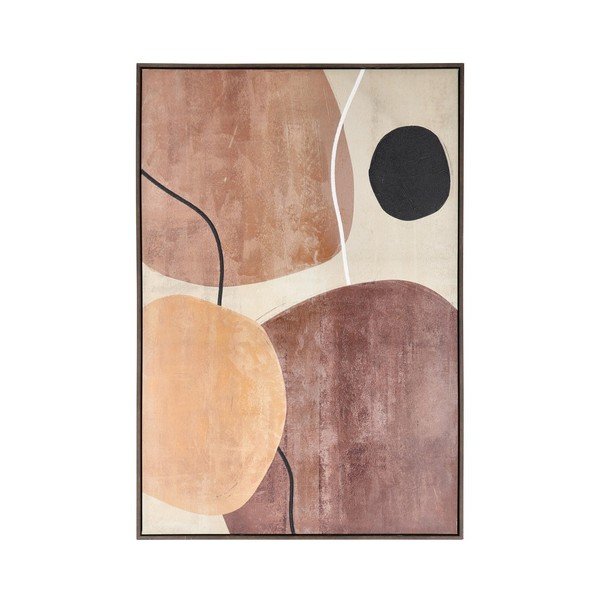 Tištěný/s ručně malovanými prvky obraz s rámem/na plátně 83x123 cm Gallery – Bizzotto