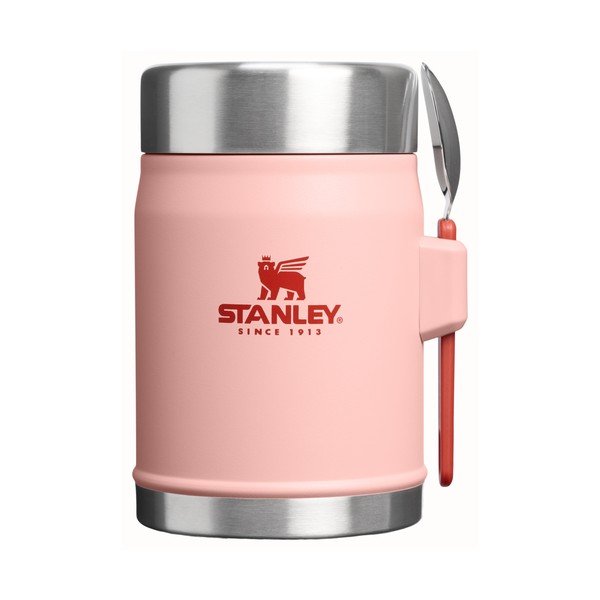 Broskvová termoska na jídlo z nerezové oceli 400 ml Legendary Food Jar + Spork Peach Rose – Stanley