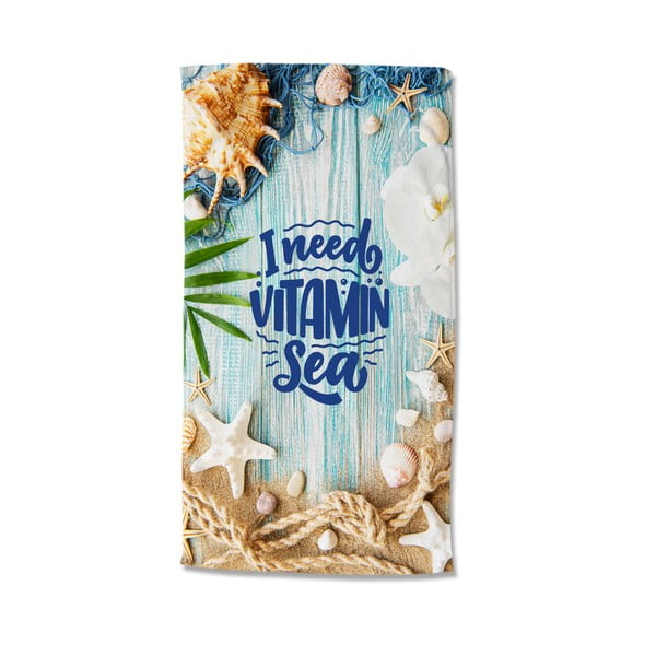 Sametová plážová osuška 100x180 cm Vitamin Sea – Good Morning