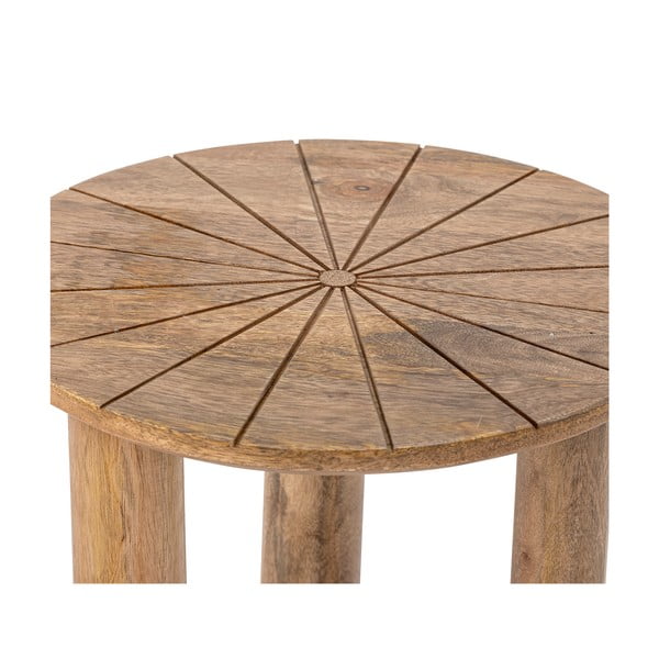 Kulatý odkládací stolek z mangového dřeva ø 40 cm Stella – Bloomingville-image-3