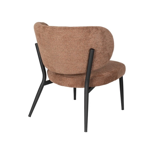 Oranžovohnědé křeslo Sanne – White Label-image-4