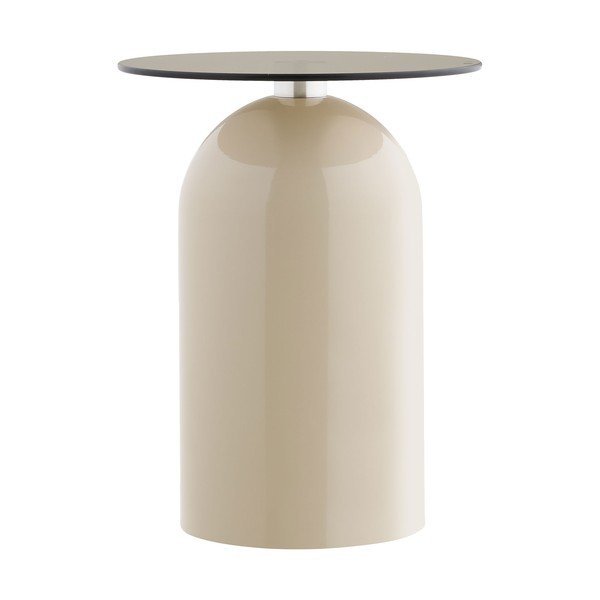 Kulatý odkládací stolek se skleněnou deskou ø 40 cm Ravello – House Nordic