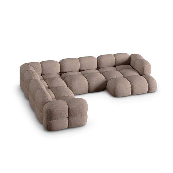 Hnědá rohová pohovka (levý roh/do "U") Loretto – Cosmopolitan Design