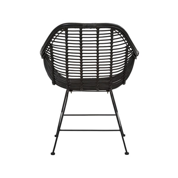 Černé ratanové jídelní židle v sadě 2 ks Kiran - Støraa-image-2