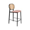 Černá/světle růžová barová židle 94 cm Spike – Zuiver