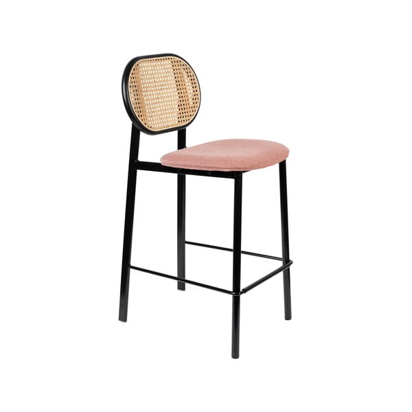 Černá/světle růžová barová židle 94 cm Spike – Zuiver