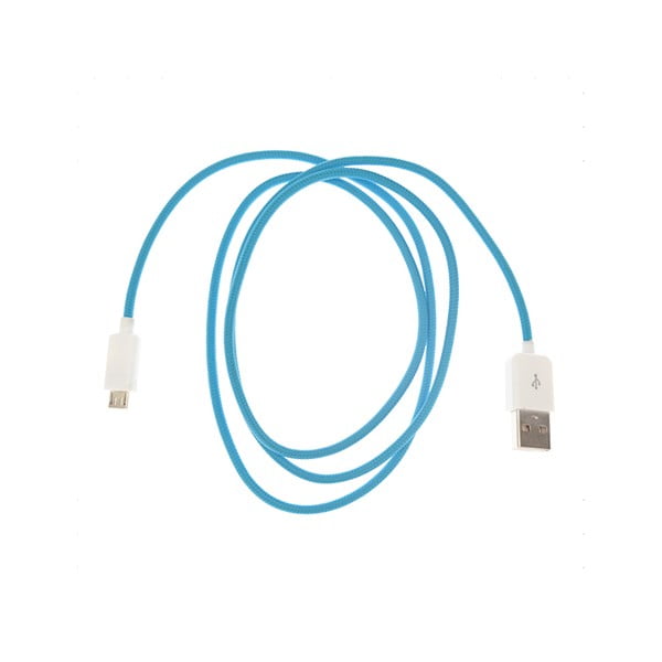 Micro-USB kabel, modrý
