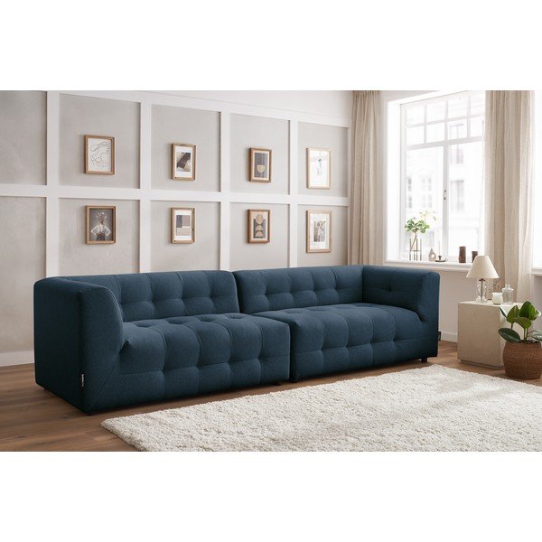 Tmavě modrá pohovka 324 cm Kleber - Bobochic Paris-image-1