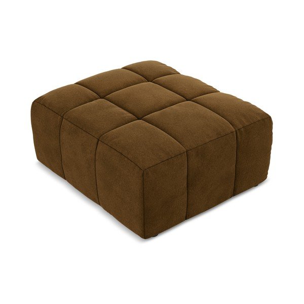 Sametová podnožka v hořčicové barvě Aloha – Makamii-image-2