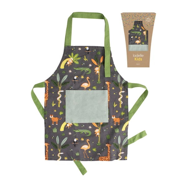 Bavlněná dětská zástěra Jungle – Ladelle-image-2
