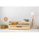 Dětská postel s výsuvným lůžkem s úložným prostorem s roštem v přírodní barvě 120x200 cm CPW – Adeko