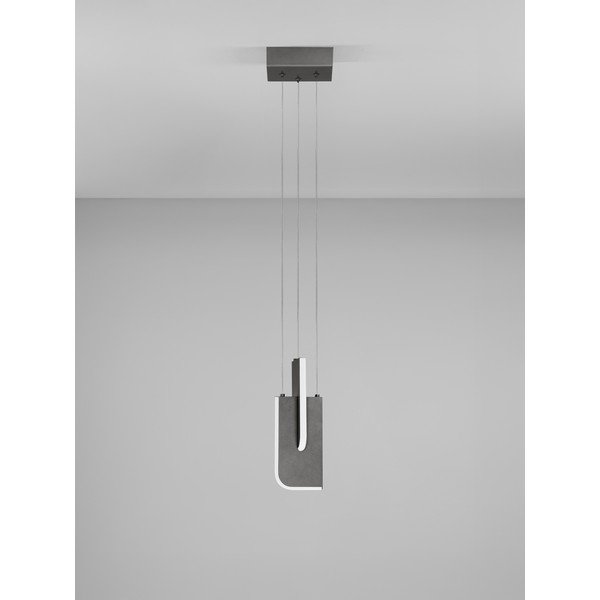 Světle šedé kovové LED stmívatelné závěsné svítidlo Totem – Nova Luce-image-4