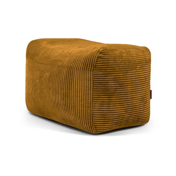 Manšestrový sedací vak v hořčicové barvě Plus 70 Lounge – SLOWDOWN