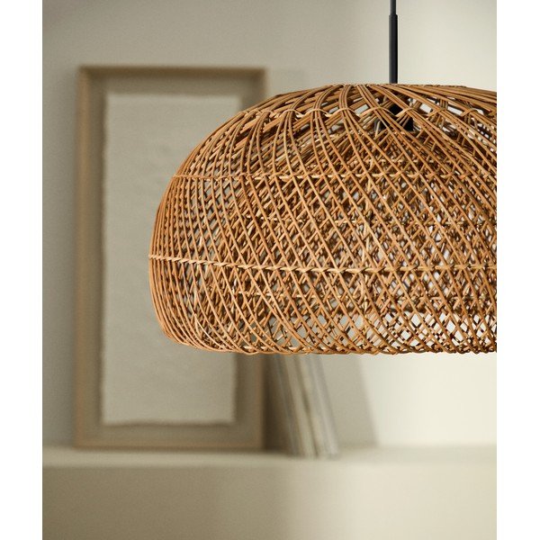 Ratanové stínidlo v přírodní barvě ø 60 cm Isora – Kave Home-image-2