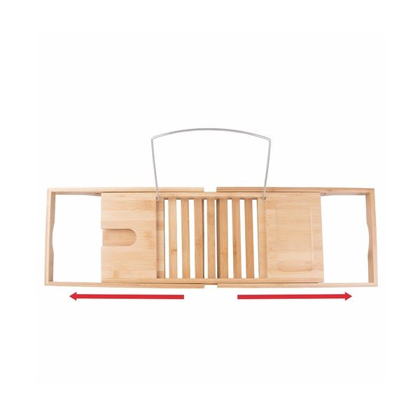 Bambusový nastavitelný odkládací podnos na vanu iDesign Formbu-image-4