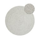 Bílý/béžový kulatý venkovní koberec ø 150 cm - NORTHRUGS