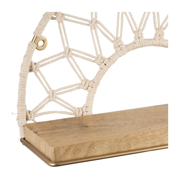 Police z masivního dřeva Macrame – Sema-image-2