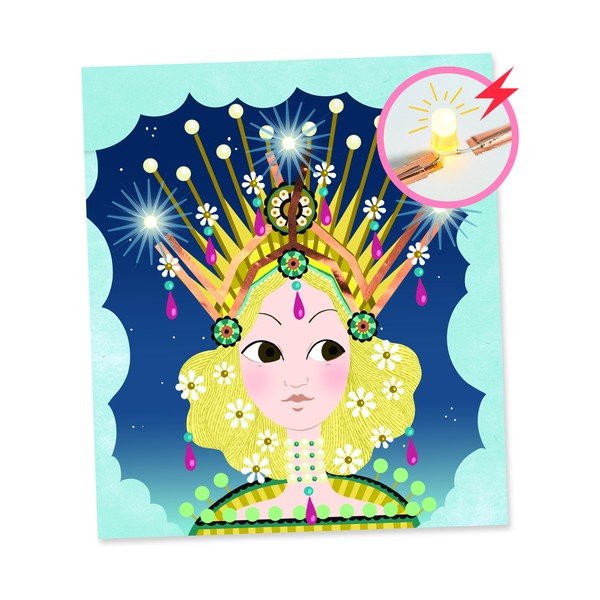 Sada 3 světélkujících obrázků Djeco Royal Crown-image-1