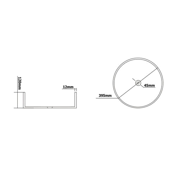 Skleněné kulaté umyvadlo ø 39,5 cm Maragua – Sapho-image-3