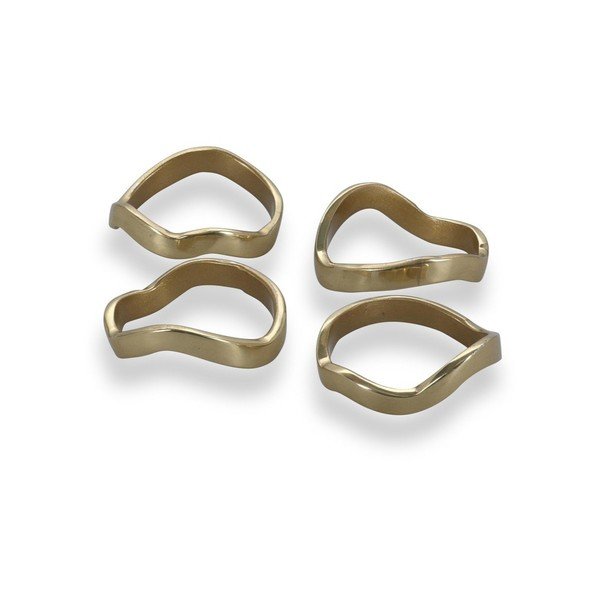 Kovové kroužky na ubrousky v sadě 4 ks Charm – S|P Collection