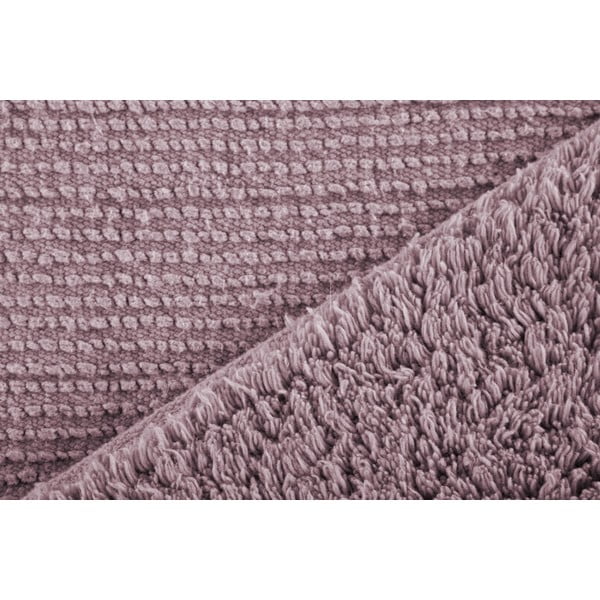 Růžová bavlněná koupelnová předložka Tiseco Home Studio Luca, 60 x 100 cm-image-1