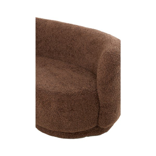 Tmavě hnědá pohovka z textilie bouclé 175 cm Amelie – Light & Living-image-4