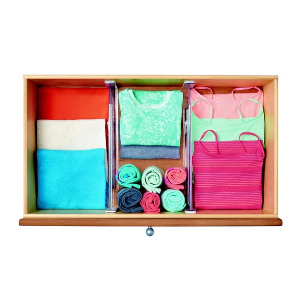 Sada 2 nastavitelných oddělovačů do šuplíku iDesign Linus Deep-image-4