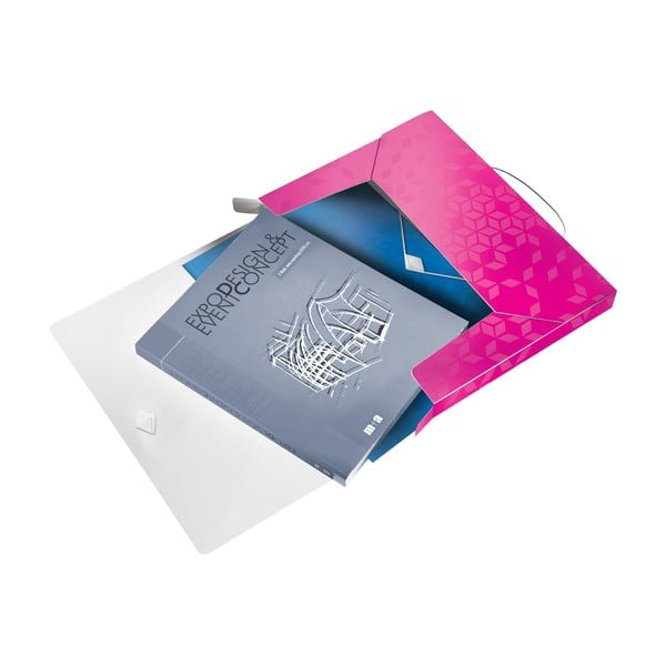 Růžový box na dokumenty Leitz-image-3