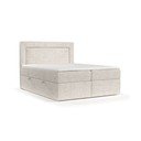 Krémová boxspring postel s úložným prostorem 200x200 cm Imagine – Maison de Rêve