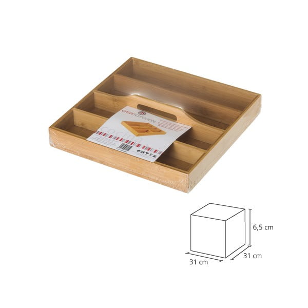 Bambusový organizér na příbory Casa Selección, 31 x 31 cm-image-4