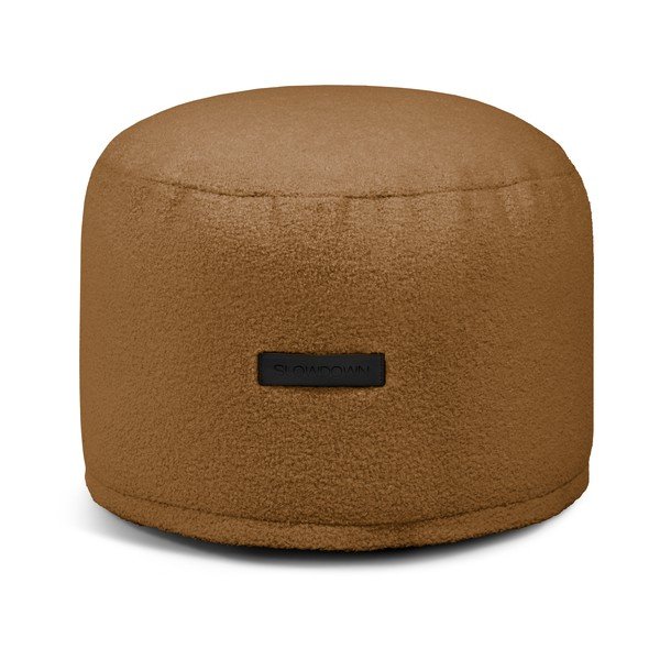 Hnědý sedací vak z textilie bouclé Mini – SLOWDOWN