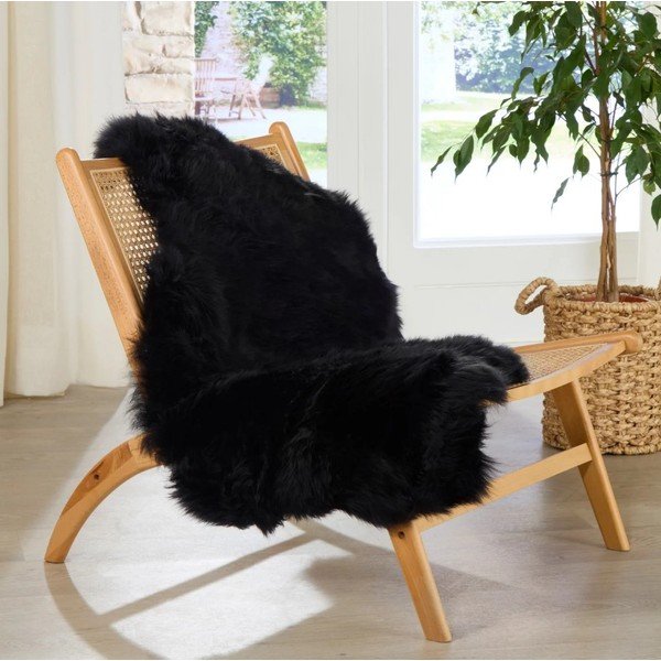 Černá ovčí kožešina Native Natural Sheep, 60 x 120 cm-image-2