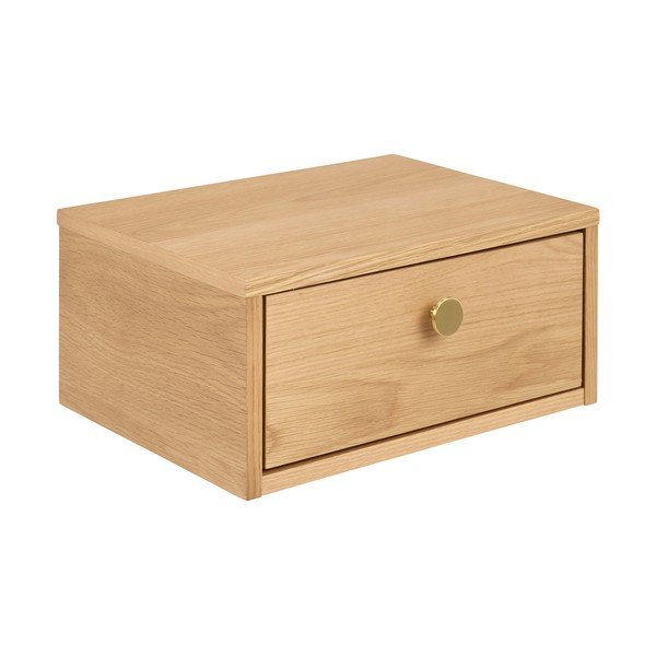 Noční stolek v dekoru dubu ve světle přírodní barvě Monfort – Actona-image-2