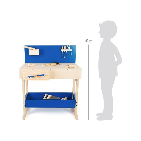 Set dětského dřevěného pracovního stolu s nářadím Legler Workbench-image-1