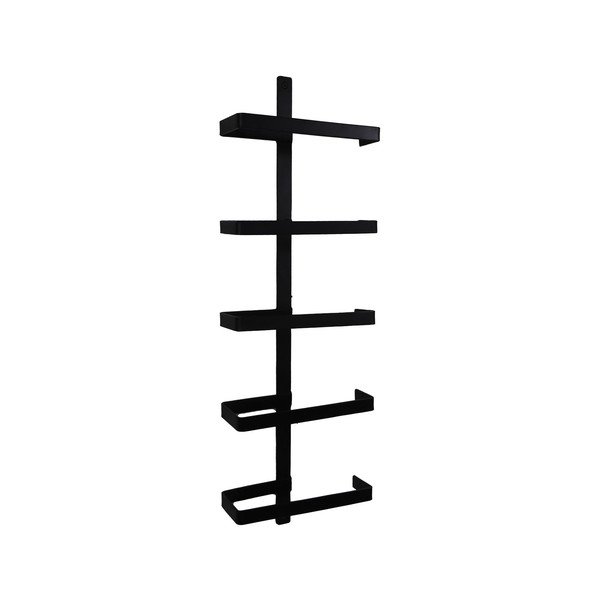 Černý nástěnný kovový regál na víno na 5 lahví - HSM collection-image-2