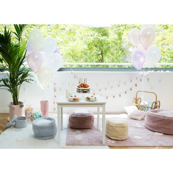 Růžový pratelný ručně tkaný bavlněný dětský koberec 140x200 cm Noah – Lorena Canals-image-1