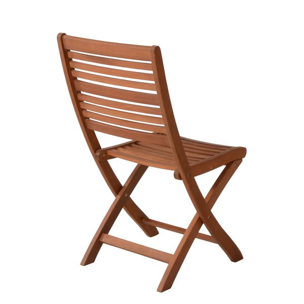 Dřevěné zahradní židle v přírodní barvě v sadě 2 ks Savannah – Garden Pleasure-image-2