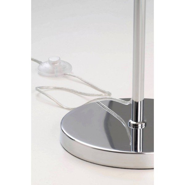 Bílá/v leskle stříbrné barvě látková stojací lampa (výška 165 cm) Celie – Jotex-image-4