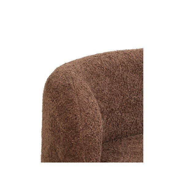 Tmavě hnědá pohovka z textilie bouclé 175 cm Amelie – Light & Living-image-1