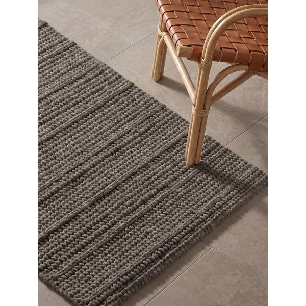 Tmavě šedý/tmavě hnědý ručně tkaný vlněný běhoun 80x250 cm Camden Parker – Ted Baker-image-2