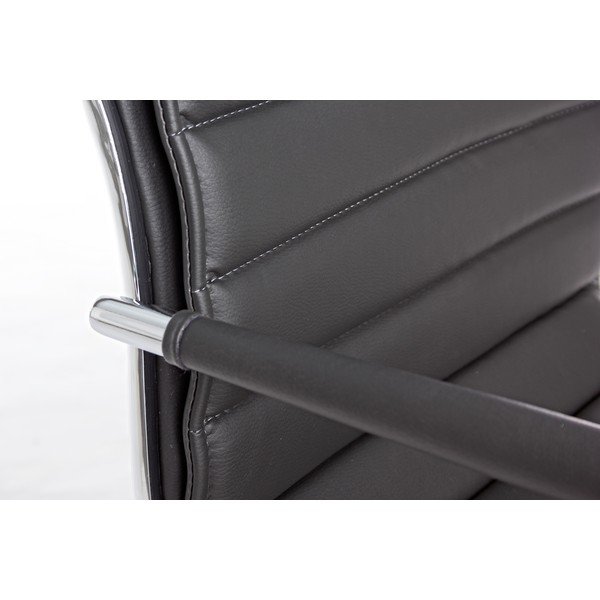 Tmavě šedá kancelářská židle z imitace kůže Perth – Yes Everyday-image-1