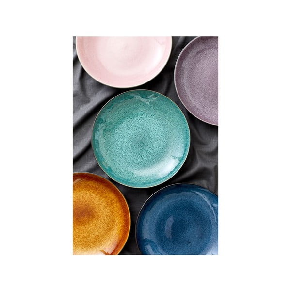 Černá/modrá mísa z kameniny ø 40 cm Gastro Dark Blue/Black – Bitz-image-1