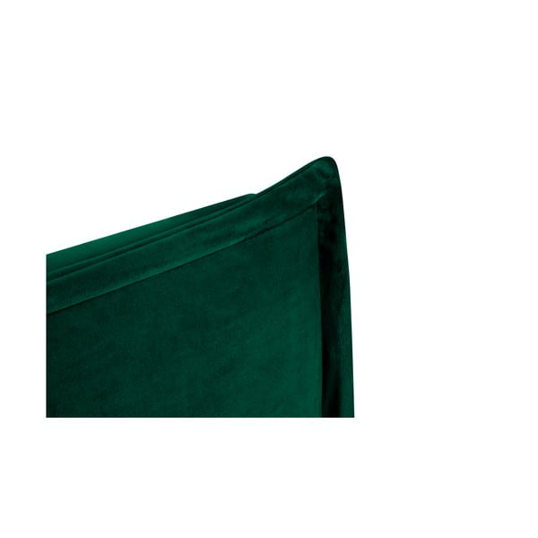 Tmavě zelené čelo postele 140x120 cm Monica – Milo Casa-image-4