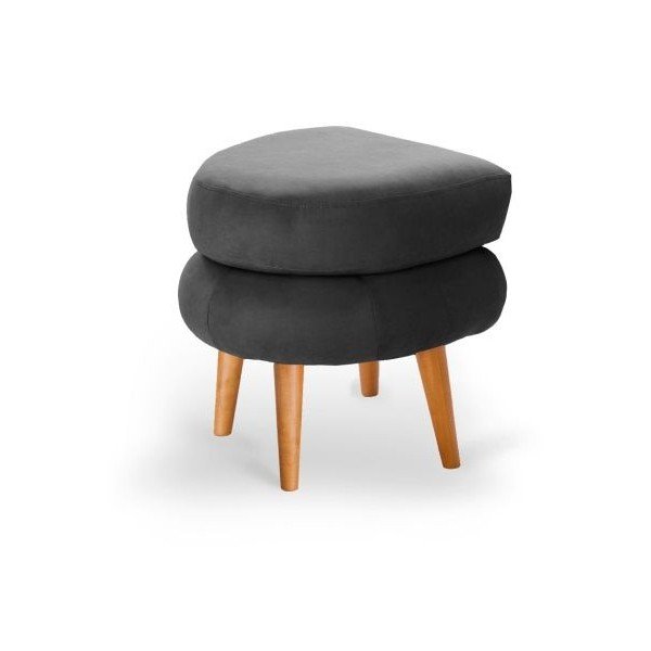 Antracitově šedá taburetka Scandi by Stella Cadente Maison Supernova