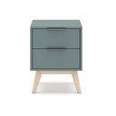 Noční stolek šedozelený Pisco – Marckeric