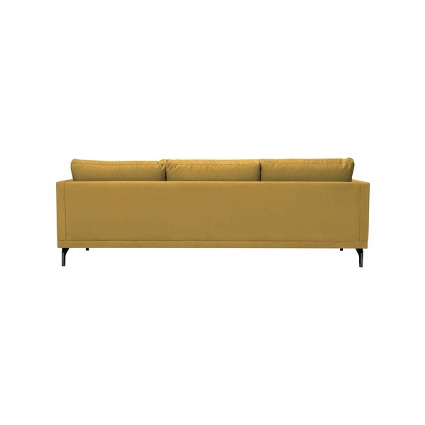 Žlutá pohovka s podnožím v černé barvě Windsor & Co Sofas Jupiter-image-3