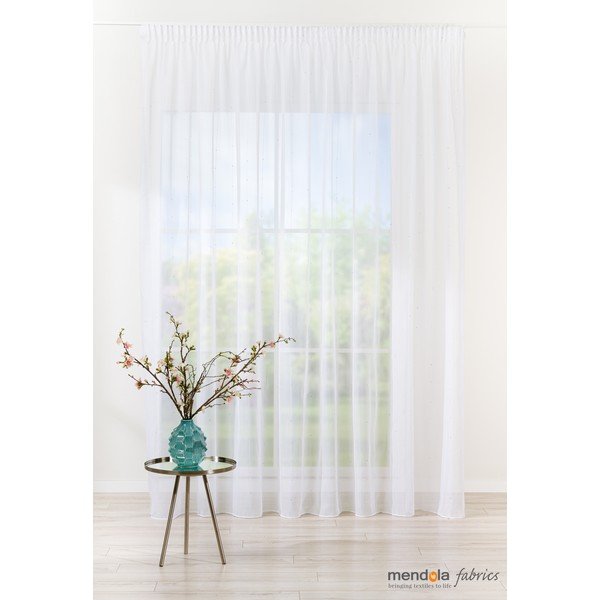 Bílá záclona 140x260 cm Michelle – Mendola Fabrics-image-1