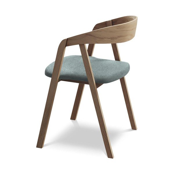 Modré jídelní křeslo z masivního dřeva Erika – Makamii-image-3