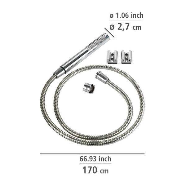 Sprchová hadice k umyvadlu s dvojitým nástěnným držákem Wenko-image-3